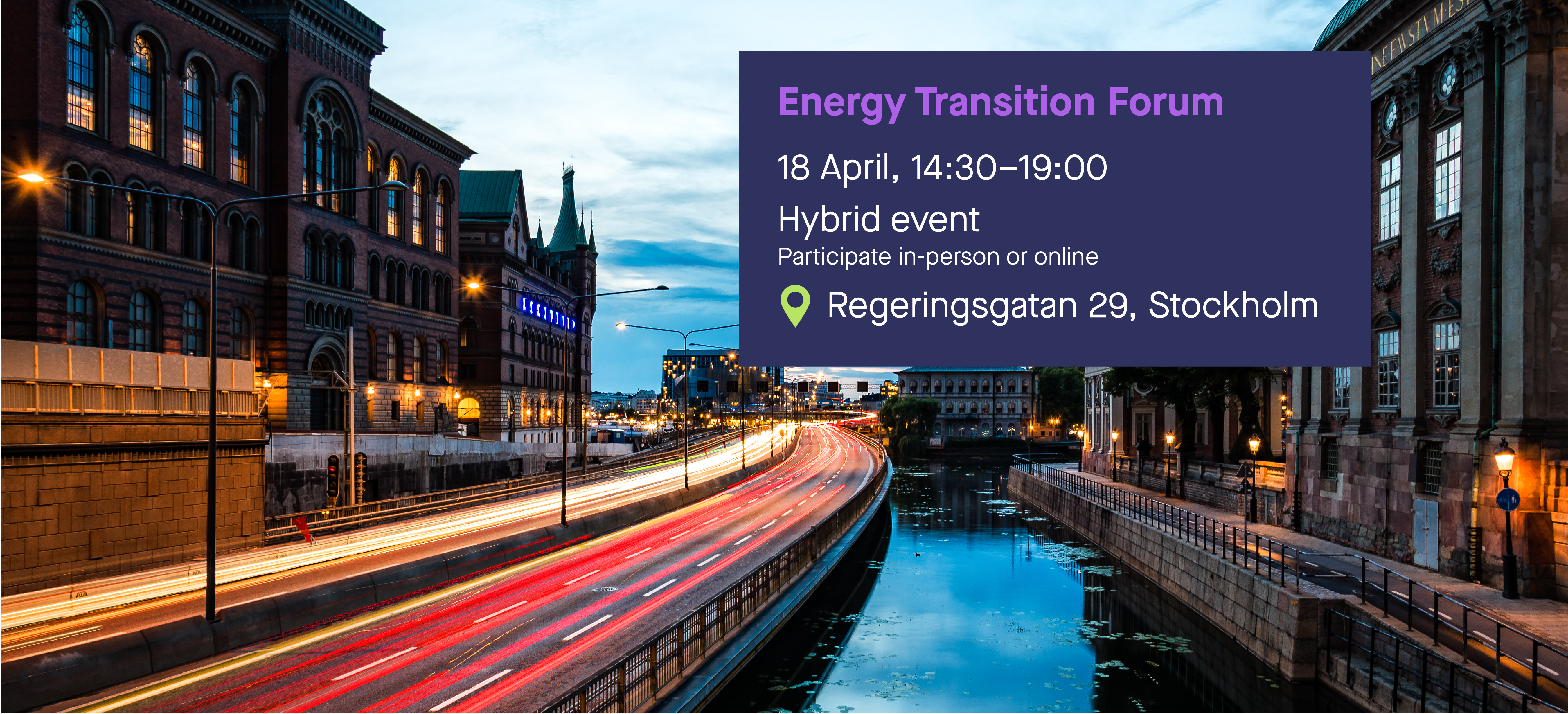Energy Transition Forum 18 April